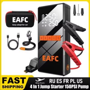 12V Car Jump Starter 4 In 1 Car Wireless Tire