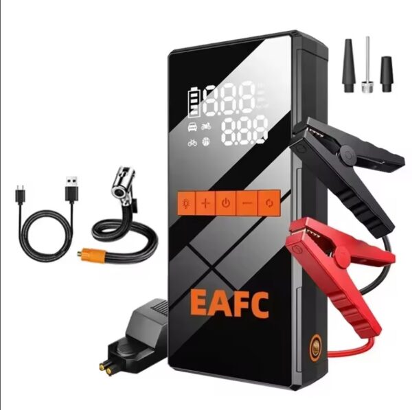 12V Car Jump Starter 4 In 1 Car Wireless Tire - Image 8