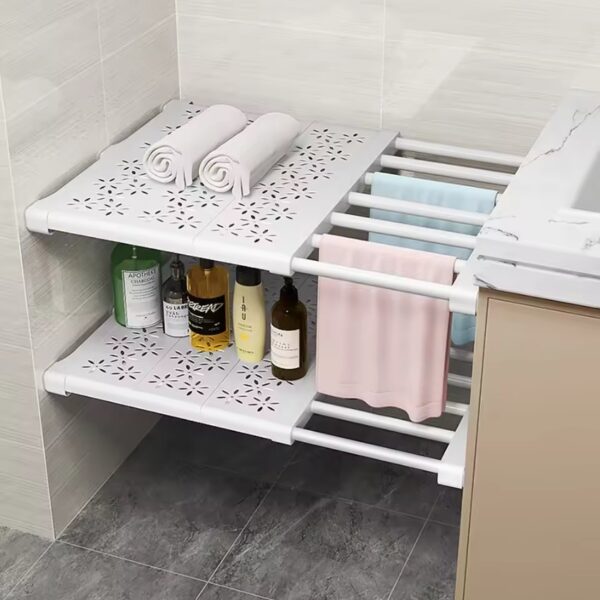 Adjustable Closet Organizer Kitchen Storage - Image 4