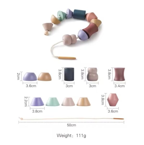 Baby Animal Threading Seesaw Toys Wooden - Image 12