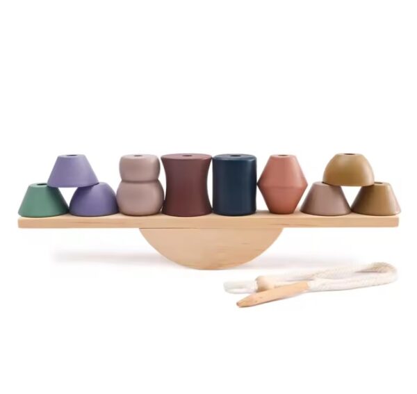 Baby Animal Threading Seesaw Toys Wooden - Image 15