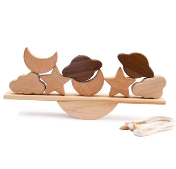Baby Animal Threading Seesaw Toys Wooden - Image 16
