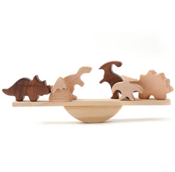 Baby Animal Threading Seesaw Toys Wooden - Image 18