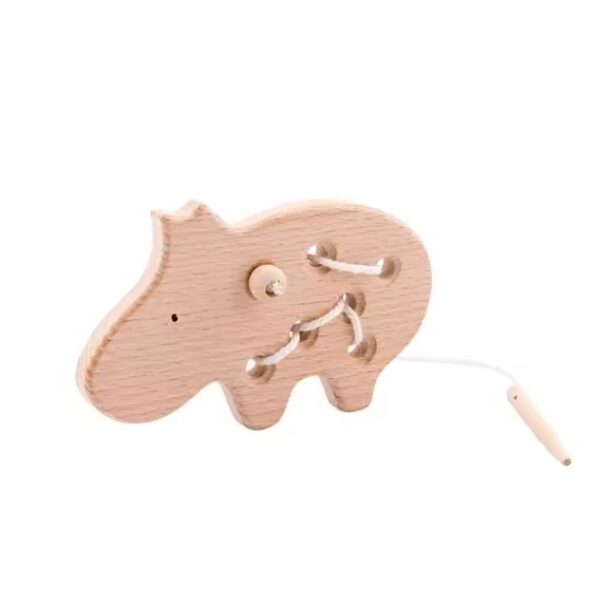 Baby Animal Threading Seesaw Toys Wooden - Image 13