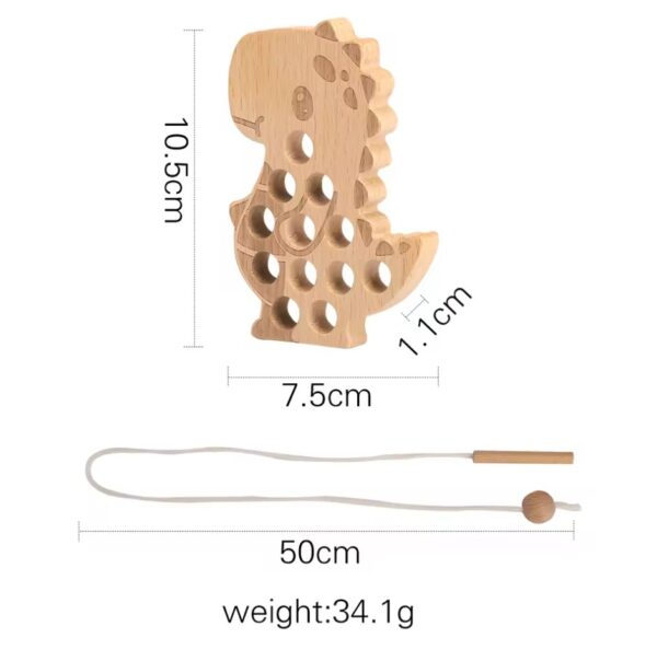 Baby Animal Threading Seesaw Toys Wooden - Image 8