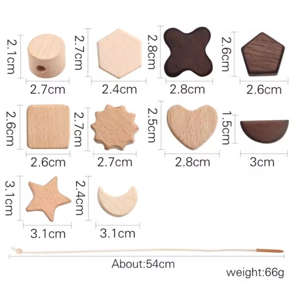 Baby Animal Threading Seesaw Toys Wooden - Image 9