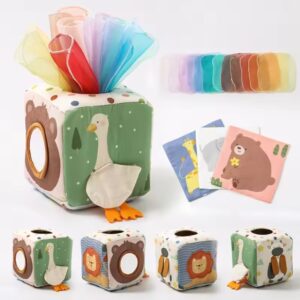 Baby Montessori Toy cotton Magic Tissue Box