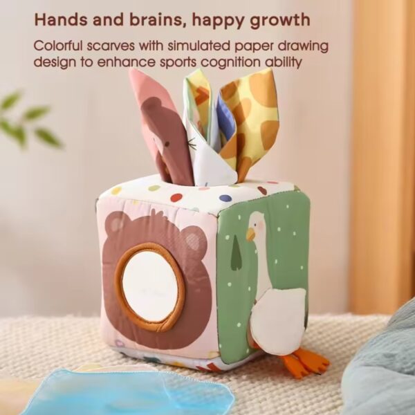 Baby Montessori Toy cotton Magic Tissue Box - Image 6