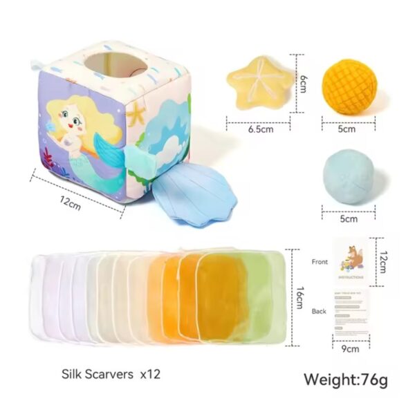 Baby Montessori Toy cotton Magic Tissue Box - Image 8