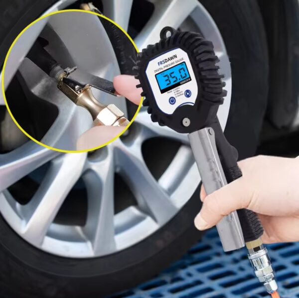 Car Tire Pressure Gauge Air Inflator US/EU