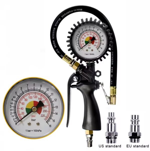 Car Tire Pressure Gauge Air Inflator US/EU - Image 5