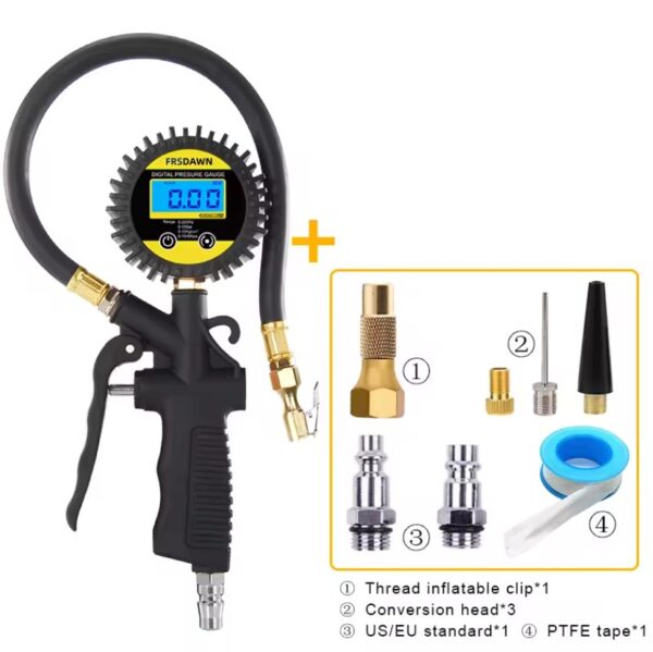 Car Tire Pressure Gauge Air Inflator US/EU - Image 8