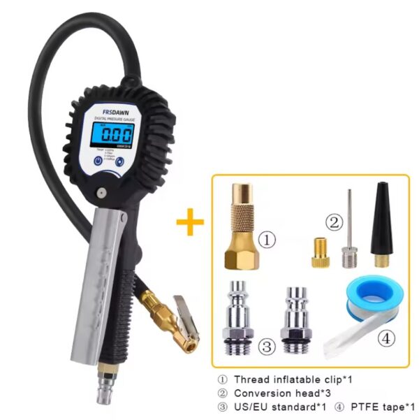 Car Tire Pressure Gauge Air Inflator US/EU - Image 9
