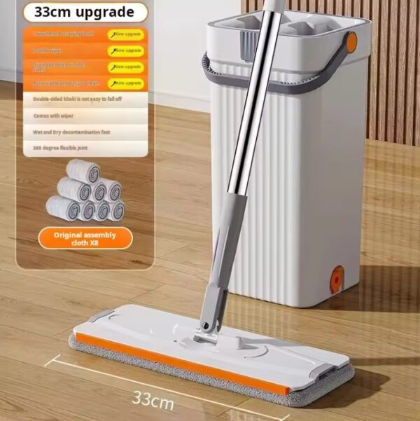 Hand Free Flat Floor With Bucket Mop Set - Image 10