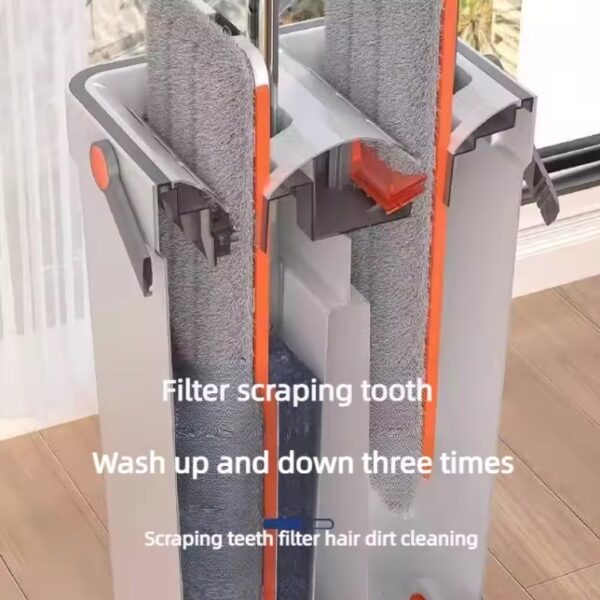 Hand Free Flat Floor With Bucket Mop Set - Image 4