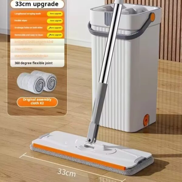 Hand Free Flat Floor With Bucket Mop Set - Image 7