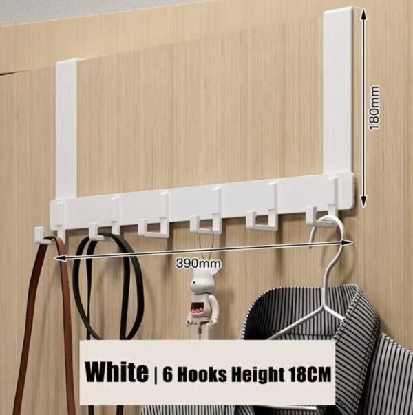 Hooks Over The Door 6 Hooks Clothes Coat Hat - Image 11