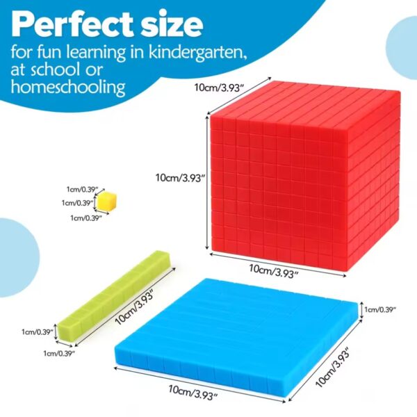 Kid Base Ten Blocks for Math Cubes Digital - Image 6
