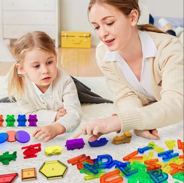 Kids Colorful Transparent Letters - Image 3