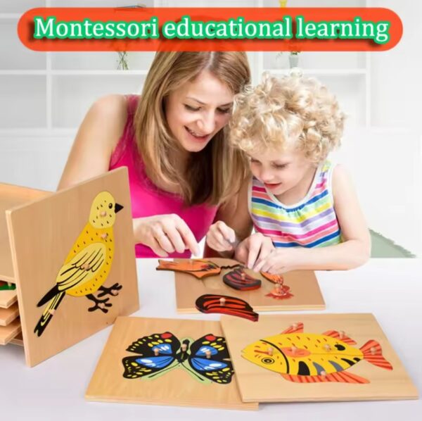 Montessori Puzzles Parish Learning Animals - Image 2