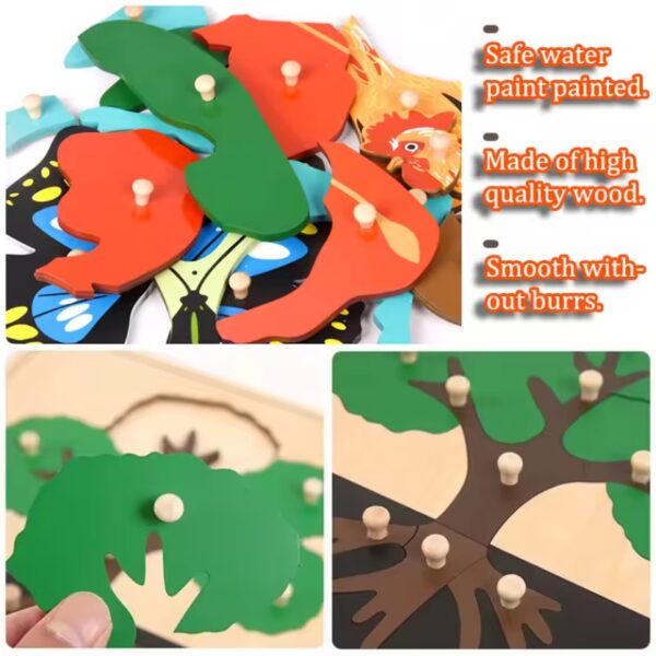 Montessori Puzzles Parish Learning Animals - Image 5