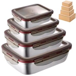 304 Stainless Steel Food Lunch Bento Box Sealed