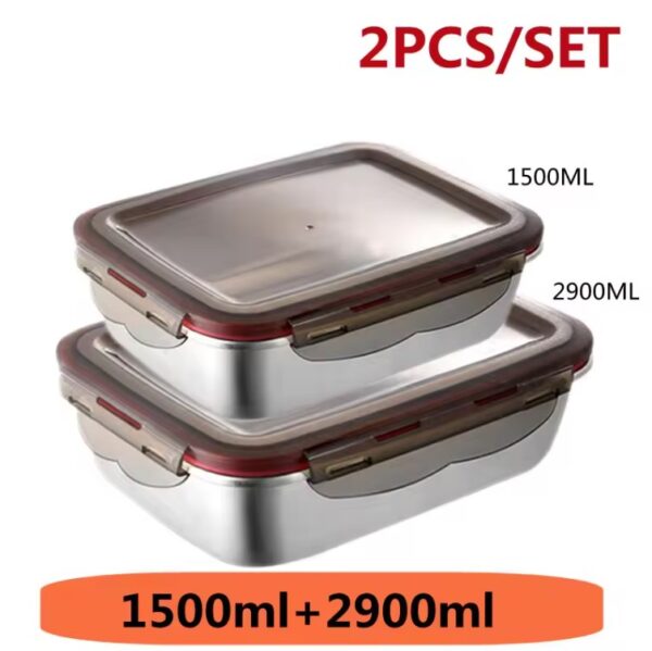 304 Stainless Steel Food Lunch Bento Box Sealed - Image 10