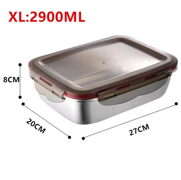 304 Stainless Steel Food Lunch Bento Box Sealed - Image 12