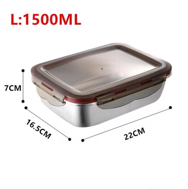 304 Stainless Steel Food Lunch Bento Box Sealed - Image 13