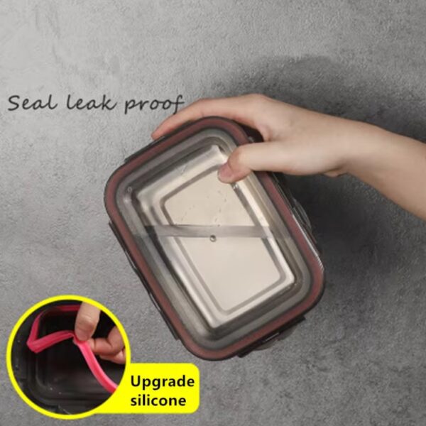 304 Stainless Steel Food Lunch Bento Box Sealed - Image 6