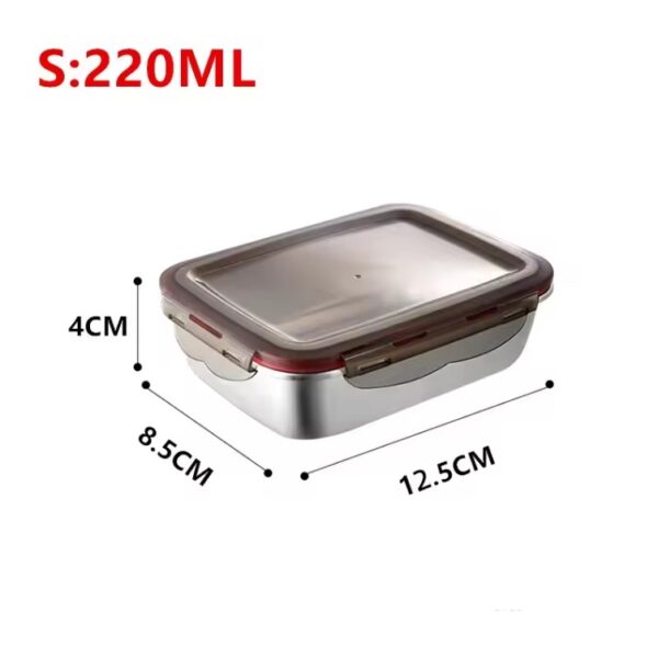 304 Stainless Steel Food Lunch Bento Box Sealed - Image 7