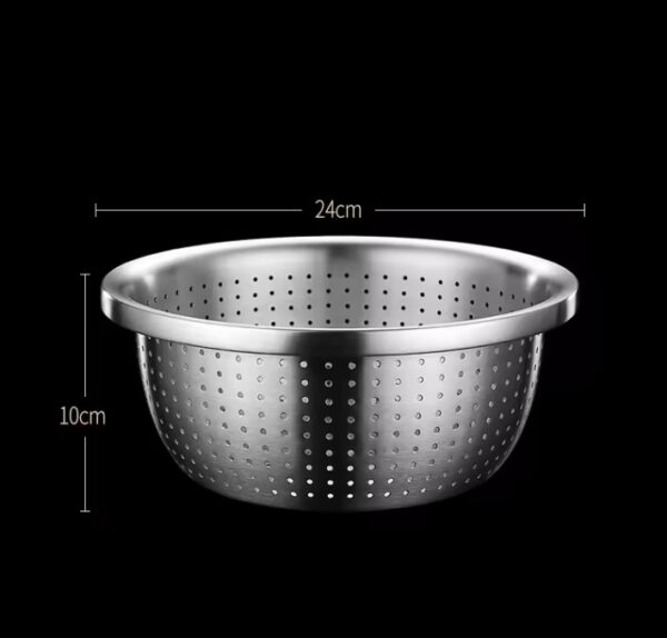 Stainless Steel Drain Basket Colander Rice - Image 10