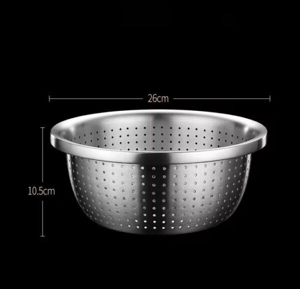 Stainless Steel Drain Basket Colander Rice - Image 12