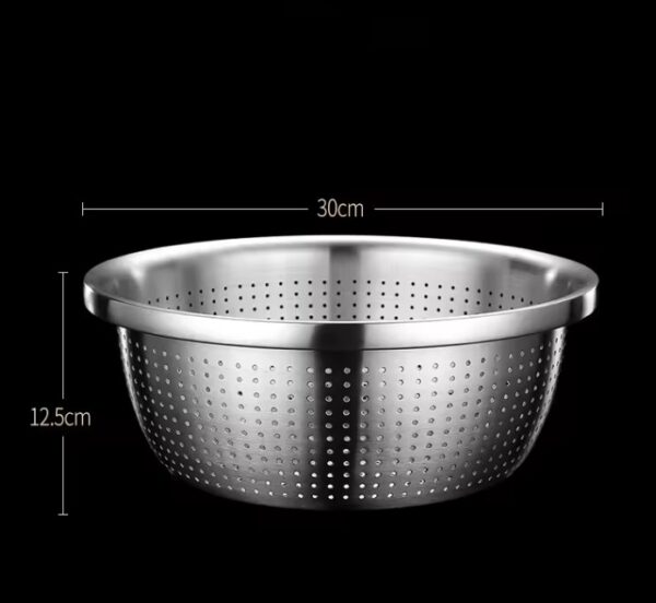 Stainless Steel Drain Basket Colander Rice - Image 15