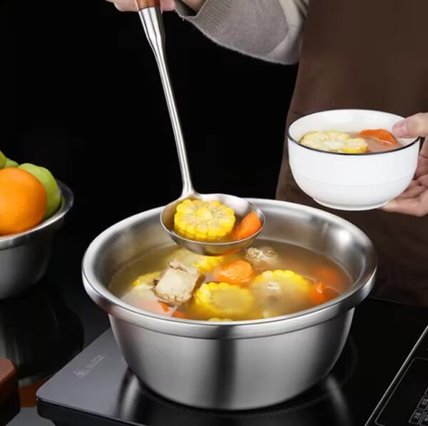 Stainless Steel Drain Basket Colander Rice - Image 3