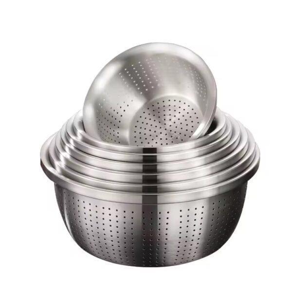 Stainless Steel Drain Basket Colander Rice - Image 5