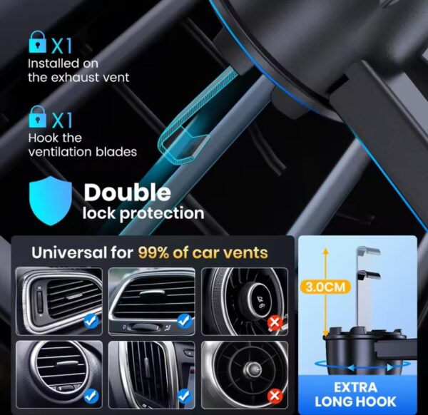 Car Bracket Gravity Auto Phone Holder - Image 3