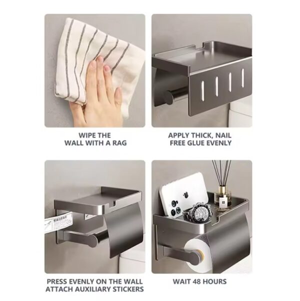 Wall Mounted Toilet Paper Holder - Image 5